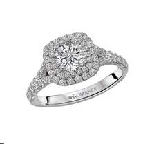 Load image into Gallery viewer, Romance Round Diamond Halo Ring