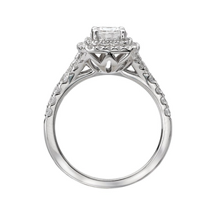 Romance Round Diamond Halo Ring
